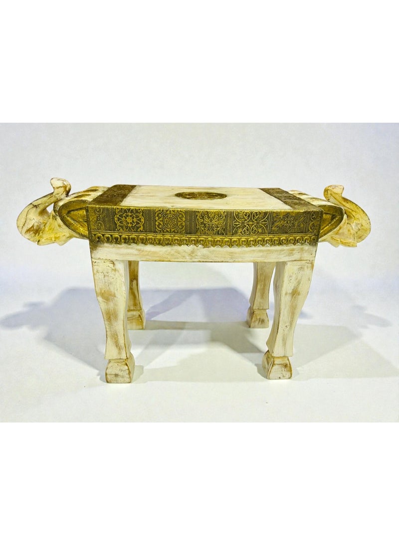 Regium Craft handmade solid wood & Brass banch ,stool & cofee table ,Orignal solid wood . - Image 5